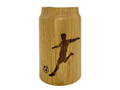 Engraved Wooden Gourd with Glass Insert, Sport
