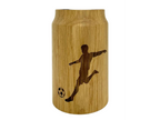 Engraved Wooden Gourd with Glass Insert, Sport