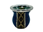 Glass Gourd With Pattern (Red, Blue, Yellow) – Navy