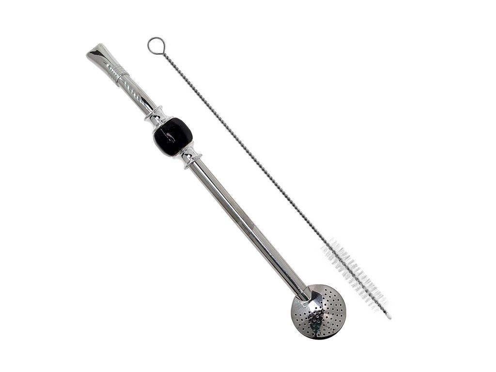 Bombilla Set 21cm with Cleaning Brush (Stone Colours)
