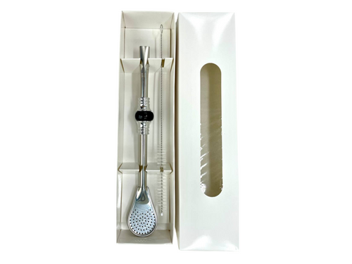 Bombilla Cuchara Set 19cm, with Cleaning Brush