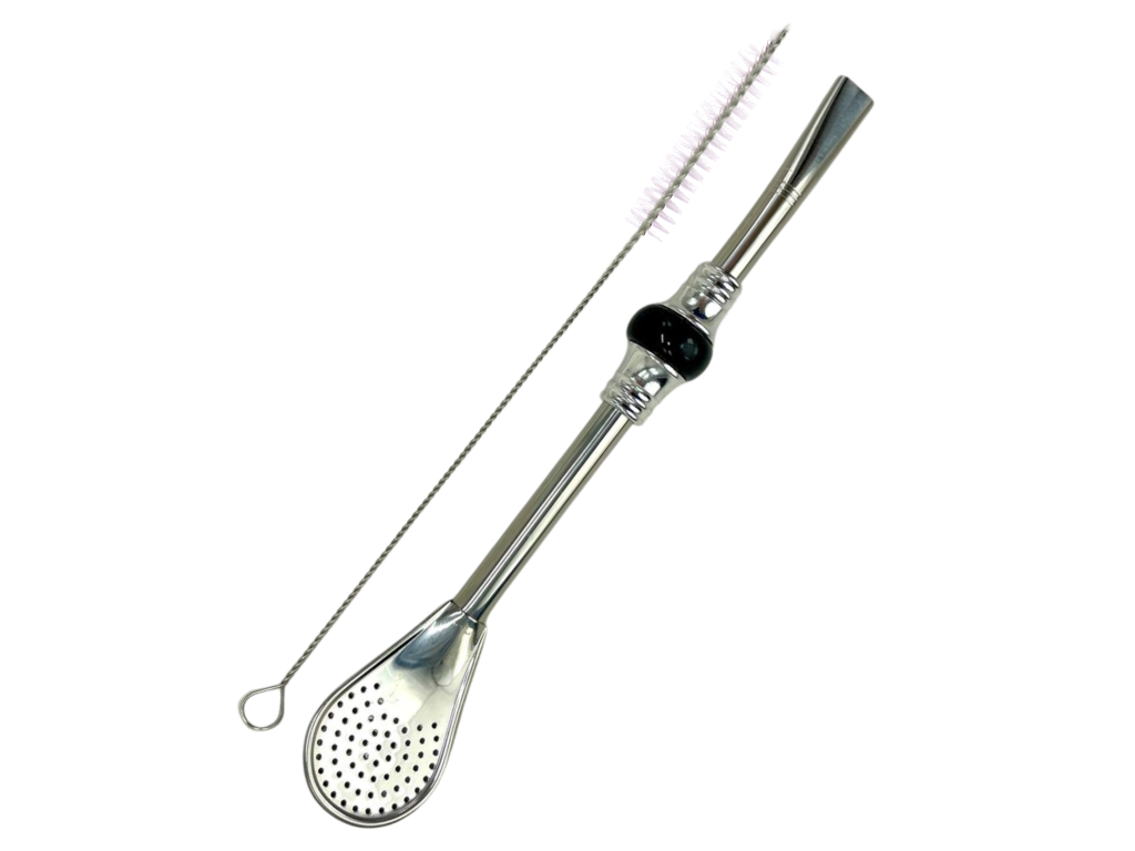 Bombilla Cuchara Set 19cm, with Cleaning Brush