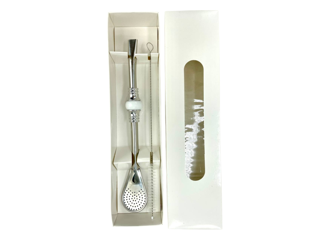 Bombilla Cuchara Set 19cm, with Cleaning Brush