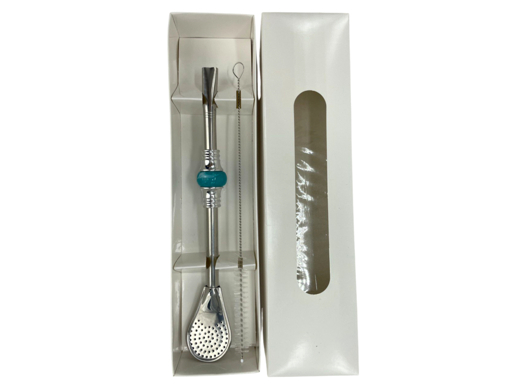 Bombilla Cuchara Set 19cm, with Cleaning Brush