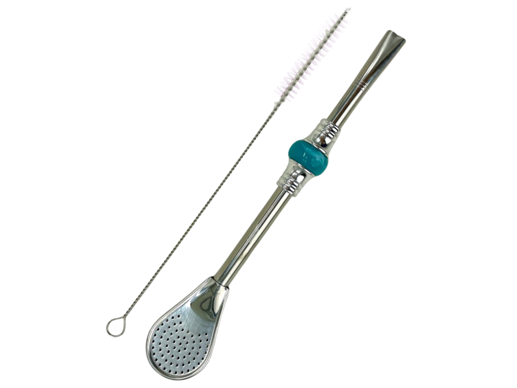 Bombilla Cuchara Set 19cm, with Cleaning Brush