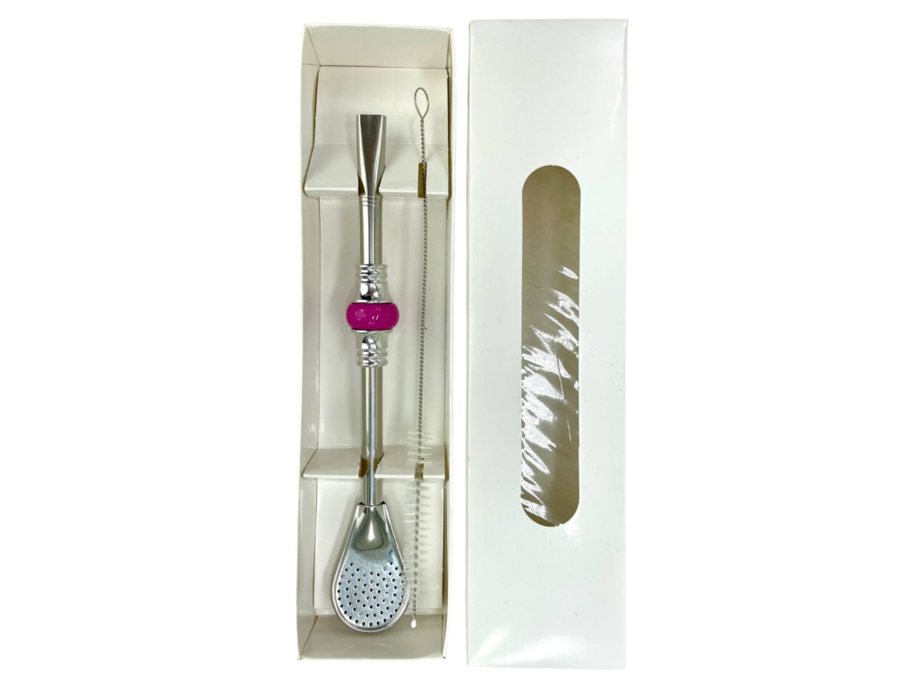 Bombilla Cuchara Set 19cm, with Cleaning Brush