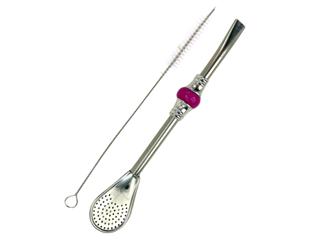 Bombilla Cuchara Set 19cm, with Cleaning Brush