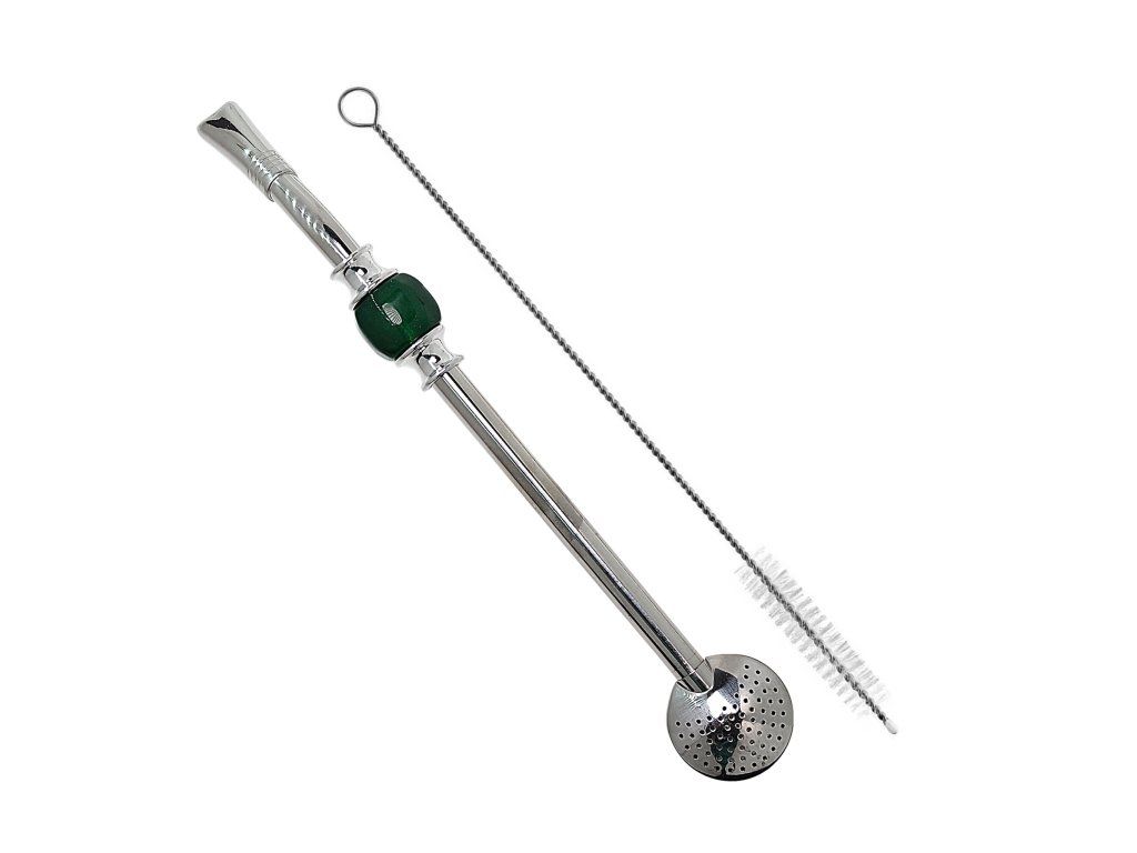 Bombilla Set 21cm with Cleaning Brush (Stone Colours)