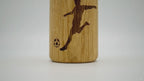 Engraved Wooden Gourd with Glass Insert, Sport